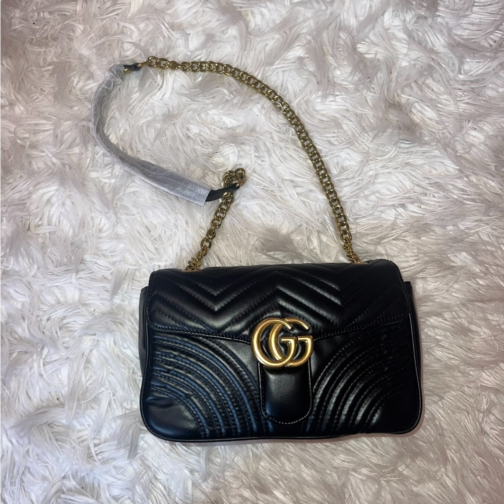 INSPIRED black leather bag. BRAND NEW